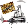 BRUBAKER portabottiglie pescatore con ombrellone scultura Anteprima dell’immagine prodotto 1