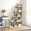 HOMCOM Étagère bibliothèque séparateur de pièce style Voir les images du produit 2