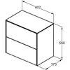 IDEAL STANDARD T4327Y3 WT-Unterschrank Conca, 2 Auszüge, Produktbild-Vorschau 2
