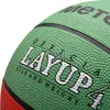 Piłka koszykowa Meteor Layup 4 czerwony/zielony, piłka Podgląd zdjęcia produktu 3