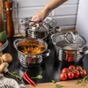 Klausberg garnki stalowe 6 elementów 2.1l, 2.9l, 3.9l Podgląd zdjęcia produktu 4