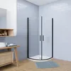 90x90xH.195cm Runddusche Drehtür Dusche Viertelkreis Produktbild-Vorschau 1