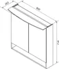 FACKELMANN LED Spiegelschrank B.STYLE / Badschrank mit Produktbild-Vorschau 4