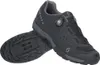 A pair of black and dark grey cycling shoes are shown against a white background. Náhled obrázku produktu