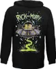 Rick and Morty Sweater Spacecruiser Pullover Hoodie Schwarz Produktbild-Vorschau 5