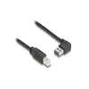 DELOCK Easy USB Kabel A 90° -> B St/St 2.00m schwarz Produktbild-Vorschau 3