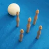 Kegelsatz 5-teilig aus Holz, 106 mm – Spielkegel für Indoor Produktbild-Vorschau 4