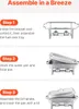 Chafing Dish Set: Roestvrijstalen warmhoudset voor Productafbeelding-voorbeeld 7