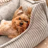 4L Textil HUGO Orthopädisches Hundebett aus Cord Produktbild-Vorschau 4