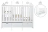 ZEE Babybett 120x60 BELLA 2in1 mit Schublade und Matratze Produktbild-Vorschau 7