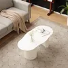 Sweiko Table basse blanche irrégulière stable et durable de Voir les images du produit 3