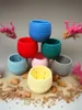 Lot de 7 pots de fleurs avec drainage 0,55 L pour cactus, Voir les images du produit 18