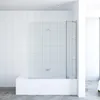 Badewannenaufsatz 150 x 140 cm Faltwand Badewanne Trennwand Produktbild-Vorschau 2