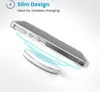 A clear phone case is shown hovering above a wireless charger, with blue lines indicating the flow of energy. Podgląd zdjęcia produktu