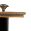 A close-up view of the lid of a storage container, showing the bamboo texture and a metal handle. Náhľad obrázku produktu