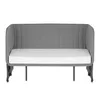 A gray sofa bed with a white mattress is shown against a white background. Anteprima dell’immagine prodotto