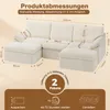 Ecksofa - Wohnzimmersofa 240 cm breit  - Couch U-Form - Produktbild-Vorschau 2