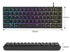 60% Gaming Tastatur kabelgebunden RGB, 61 Tasten Membran Produktbild-Vorschau 3