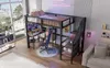 okwish Letto alto 90x200 cm con parapetto, letto a castello Anteprima dell’immagine prodotto 11