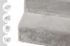 Psí schody pro malé psy 30 cm vysoké šedé - žebřík 3 Náhled obrázku produktu 7