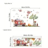 Cartoon Feuerwehrtier Wandsticker, selbstklebend, Produktbild-Vorschau 2