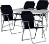 A set of camping furniture including a table and four chairs, arranged on a white background. Produktbild-Vorschau