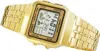 A gold Casio Vintage digital watch with a metal band, shown at an angle against a white background. Produktbild-Vorschau