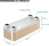 Výměník tepla Wiltec 20 desek, max. 115 kW, 12 m³/h 1,00 l Náhled obrázku produktu 6