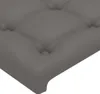 vidaXL Kopfteil Grau 160x5x118/128 cm Kunstleder Produktbild-Vorschau 4