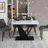 tavolo da pranzo allungabile Vicco Fenaro Bianco/nero 120 x Anteprima dell’immagine prodotto 7
