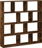 vidaXL Étagère cube 12 compartiments Chêne fumé Matériau Voir les images du produit 6