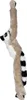 A stuffed toy lemur hanging vertically against a white background. Anteprima dell’immagine prodotto