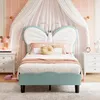 Letto per bambini imbottito 90x200cm, struttura letto Anteprima dell’immagine prodotto 3