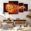 Bild auf Leinwand - Leinwandbild - Feuer Gitarre Instrument Produktbild-Vorschau 7