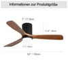 Sofucor Deckenventilator, DC, 132 cm, 3 Flügel aus mit Produktbild-Vorschau 2
