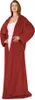 A woman wearing a long, red robe. Produktbild-Vorschau