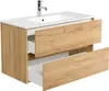 Badmöbel Waschplatz "Limes 100 cm" Eiche Gold Produktbild-Vorschau 4