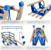 Luge en bois VIVIAN pliable avec dossier - marron Voir les images du produit 5