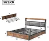 ProximaX Polsterbett aus braunem Kunstleder 180×200 cm mit Produktbild-Vorschau 2