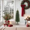 vidaXL Künstlicher Weihnachtsbaum Schlank mit Ständer Grün Produktbild-Vorschau 1