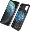 A smartphone with a wireless battery case, shown from the front and back. Anteprima dell’immagine prodotto