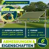 tillvex Klemmmarkise 250 cm Armeegrün mit Solar LED mit Produktbild-Vorschau 6