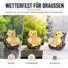 Solar Eulenfigur Garten Deko mit LED Licht, Wasserdichte Produktbild-Vorschau 2
