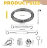 Edelstahlkabel 15m x 3mm Set, Edelstahl 304 Seil mit M5 Produktbild-Vorschau 5