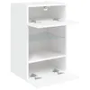 TV-Wandschränke mit LED-Leuchten 2 Stk. Weiß 40x30x60,5 cm Produktbild-Vorschau 7