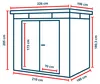 GFP Primeyard Zahradní domek na nářadí 210x180x205 cm Náhled obrázku produktu 12