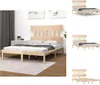 vidaXL Massivholzbett 200x200 cm -  Betten & Bettgestelle Produktbild-Vorschau 1