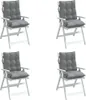 vidaXL Niedriglehner-Auflagen 4 Stk. Grau Oxford-Gewebe Produktbild-Vorschau 4