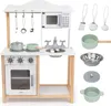 Mamabrum Kinderküche aus Holz mit Mikrowelle, Backofen & Produktbild-Vorschau 1