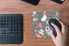 MuchoWow® Mauspad Mousepad Mohn - Skizze - Vintage 20x20 cm Produktbild-Vorschau 5